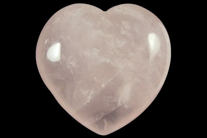 1.6" Polished Rose Quartz Hearts - Photo 1
